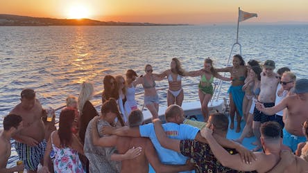 Sunset cruise Cape Greco experience